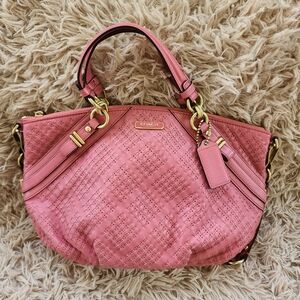Coach Sophia Pink Woven Women's Bag
